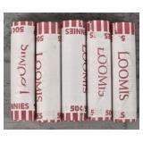 (5) Lincoln Penny Rolls