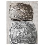 (2) National Final's Rodeo Belt Buckles
