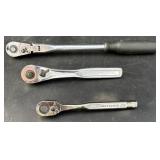 (3) Vintage USA-made Craftsman Socket Ratchets