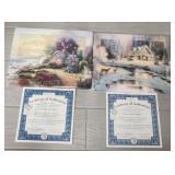 (2) Thomas Kinkade Collector Plates w/COA #2