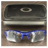 Oakley Flak Wrap-Around Mirrored Sunglasses #1