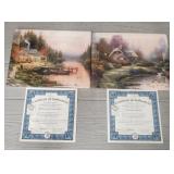 (2) Thomas Kinkade Collector Plates w/COA #1