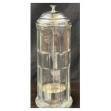 11' Metal & Clear Glass Lifter Straw Dispenser