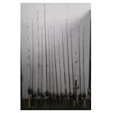 (15) Assorted Fishing Poles w/ Reels