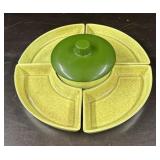 1950's MCM California Pottery Speckled Serving Set