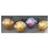 (4) Solar LED Mushroom Garden Stakes