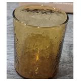 (4) Amber Glasses