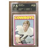 1972 Topps Bob Lilly Ex-Mint Graded 7.5 Card