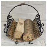 Wrought Iron Small Log Holder
