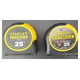 (2) Stanley 25ï¿½ Tape Measures *see below