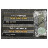 (2) Tac Force Knives w/ Soki Tactical Watch