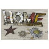 (3) Metal Art Pieces
