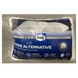 (2) S/Q Sealy Down Alternative Pillows