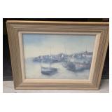 Signed Harber Scene Paint Framed