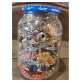 +-Jar of Various Jewelry Pieces