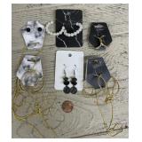 Gold Toned Necklaces & Fashion Earrings