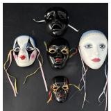 (5) 1980ï¿½s Porcelain Masks