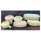 15pc MCM Melmac Melamine Pastel Dinnerware Set
