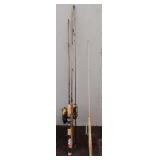 (3) Fishing Poles & 2 Reels