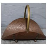 Solid Copper Fire Wood Caddy