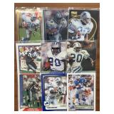 (33) Various Barry Sanders Football Cards