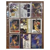 (9) Reprint Kobe Bryant Basketball Cards