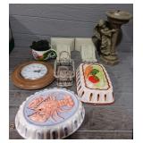 Metal Basket w/ Home Decor Accessories