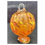 Vintage Murano Style Balloon Art Glass Pumpkin