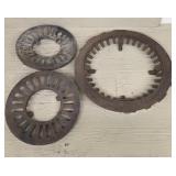 (3) Cast Iron Wood Stove Grates