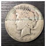 1924-P Peace Dollar