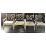 (4) Aluminum Outdoor Chair