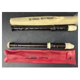 (2) Vintage Soprano Recorder Instruments