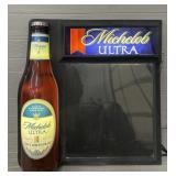 Michelob Ultra Lighted Beer Menu Sign