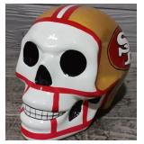 Ceramic 49ers Sugar Bowl Skull Helmet