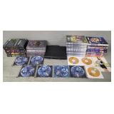 DVD Player w/ Assorted TV Show DVDs