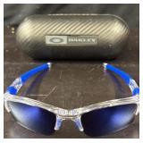Oakley Flak Wrap-Around Mirrored Sunglasses #2