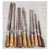 (10) Wood Handle Files