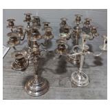 (4) Silver Plated Candle Holders