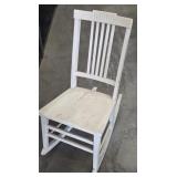 White Wood Rocking Chair