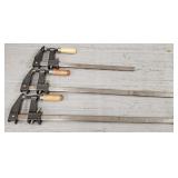 (3) Bar Clamps