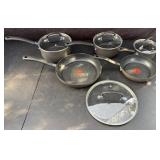 (9) pc T-Fal Pots & Pans