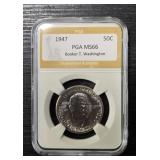 1947 Booker Washington Half Dollar: PGA MS66