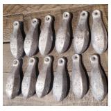 (12) Lead Fishing Weights