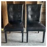 (2) Black Chairs