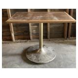 Table w/ Brass Bottom