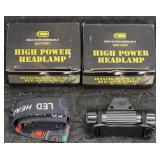 (2) Built-In Rechargeable Headlamps