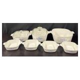 9pc Corning Ware Blue Cornflower Casserole Dishes