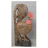 Wood Chicken Statue