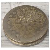 Vintage 1950s Gold Tone Makeup Compact