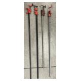 (4) Pipe Clamps